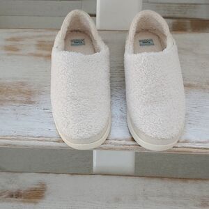 TOMS Cream Sherpa Slip-On Shoes